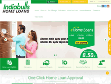 Tablet Screenshot of indiabullshomeloans.com